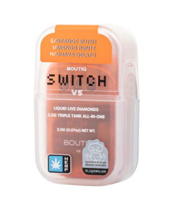 Boutiq SWITCH V5 THCA Vape Disposable 2G - Orange Slush x Mango Runtz x Guava Gelato